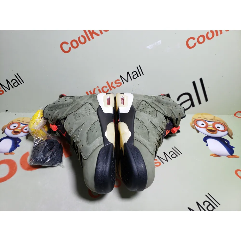 PKGoden Air Jordan 6 Retro Travis Scott Medium Olive,CN1084-200