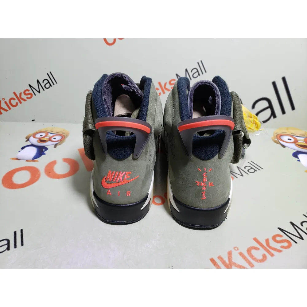 PKGoden Air Jordan 6 Retro Travis Scott Medium Olive,CN1084-200
