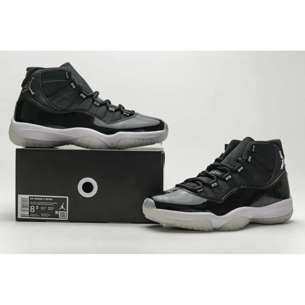 PK GOD Air Jordan 11 Retro Black Clear
