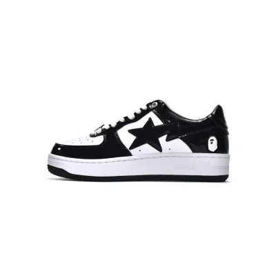 {BUY 1 PK + $19.9 } | Special Sale A Bathing Ape Bape Sta Low Black White, 1H70-191-001 01