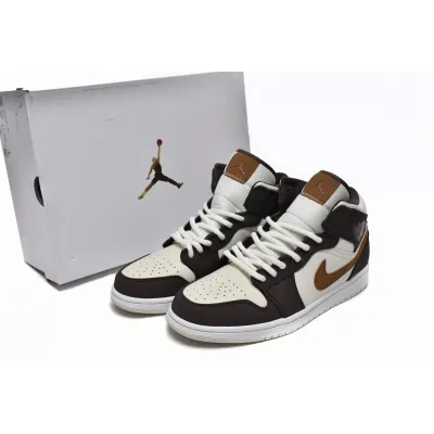 Coolkicks GET Air Jordan 1 Mid SE Brown Basalt Oatmeal ,DO6699-200 01