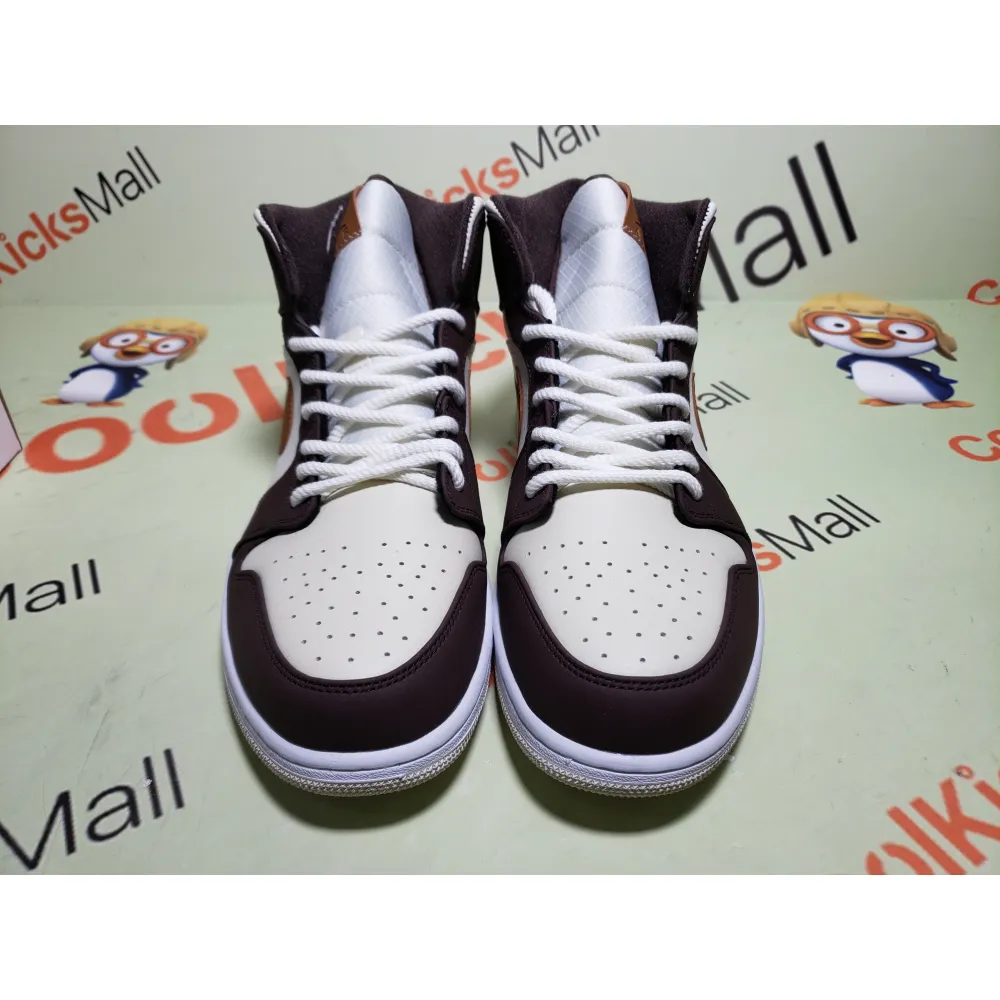 Coolkicks GET Air Jordan 1 Mid SE Brown Basalt Oatmeal ,DO6699-200
