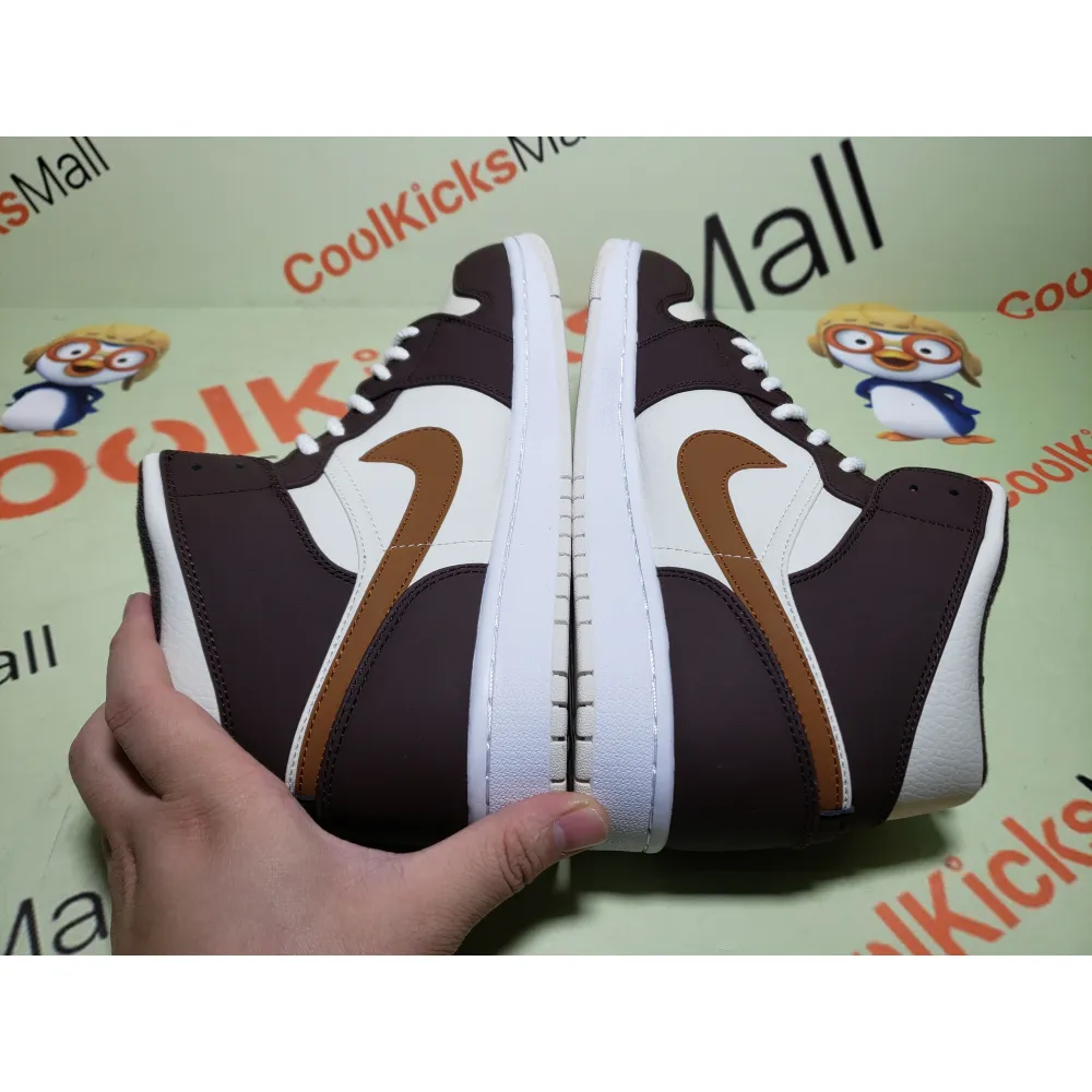 Coolkicks GET Air Jordan 1 Mid SE Brown Basalt Oatmeal ,DO6699-200