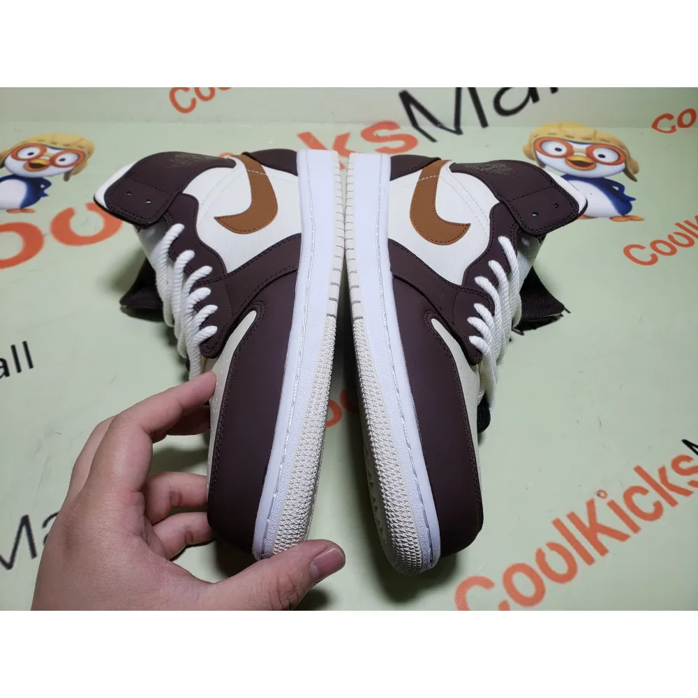 Coolkicks GET Air Jordan 1 Mid SE Brown Basalt Oatmeal ,DO6699-200