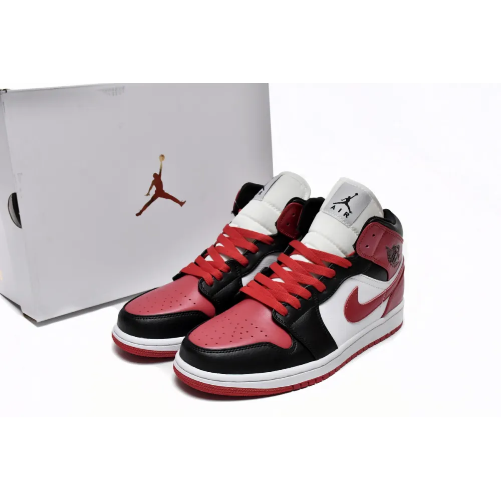 Cool Kicks website | GET Air Jordan 1 Mid Alternate Bred Toe,BQ6472-079   