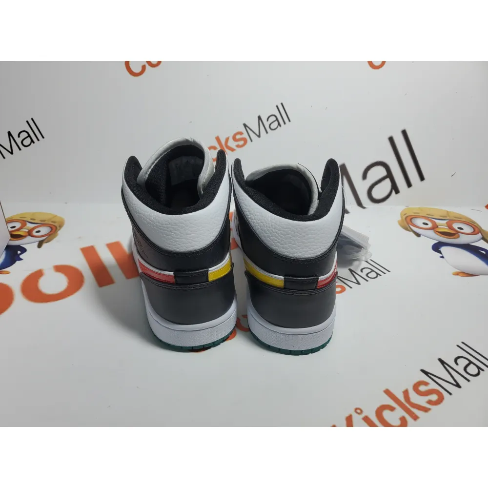 Cool Kicks website | GET Air Jordan 1 Mid Alternate Swooshes Red Yellow,BQ6472-063   