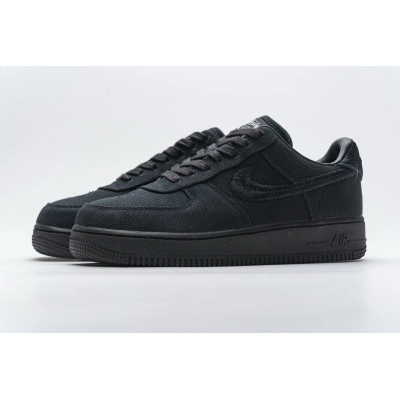 great reps PKGoden Air Force 1 Low Stussy Black,CZ9084-001 01