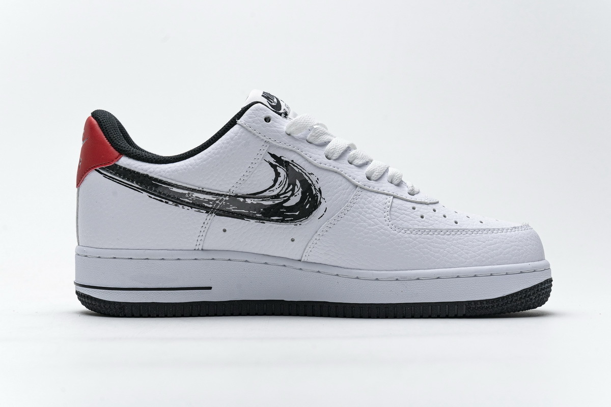 GET Air Force 1 Low Brushstroke White Black