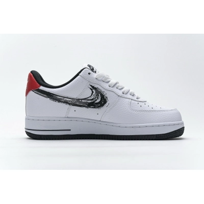 Coolkicks GET Air Force 1 Low Brushstroke White Black,DA4657-100 02