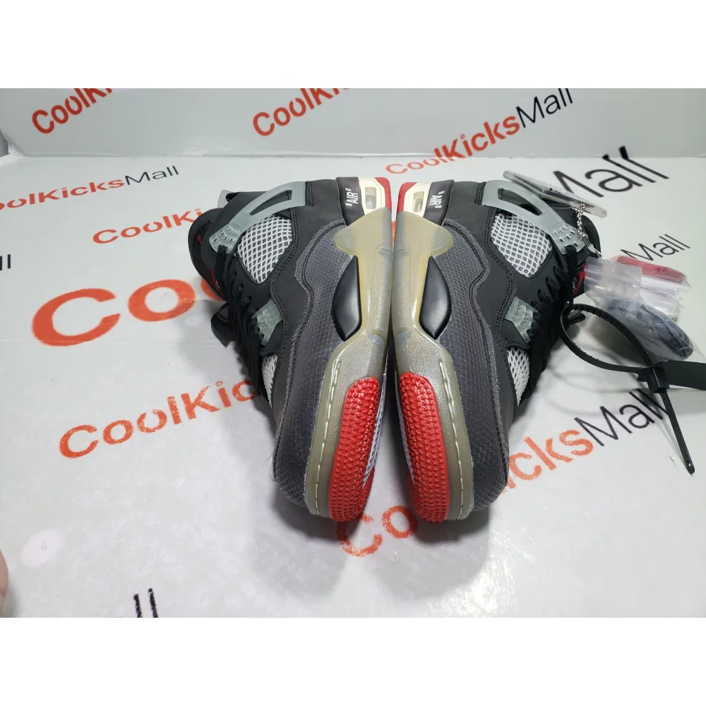 PKGoden Air Jordan 4 OFF White Bred,CV9388-001