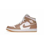 PKGoden Air Jordan 1 Mid Tan Gum,  554724-271