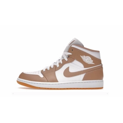 PKGoden Air Jordan 1 Mid Tan Gum,  554724-271 01