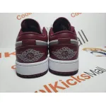 Coolkicks G5 Air Jordan 1 Low White Bordeaux, 553558-615    