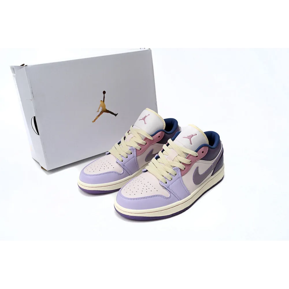 shop cool kicks | GET Jordan 1 Low Pastel Purple, DZ2768-651 