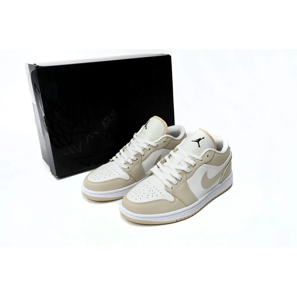 shop cool kicks | GET Jordan 1 Low SE Sail Rattan University Red,FB7168-121  