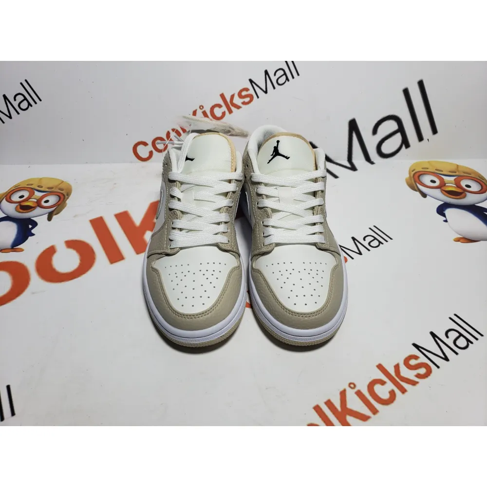 shop cool kicks | GET Jordan 1 Low SE Sail Rattan University Red,FB7168-121  