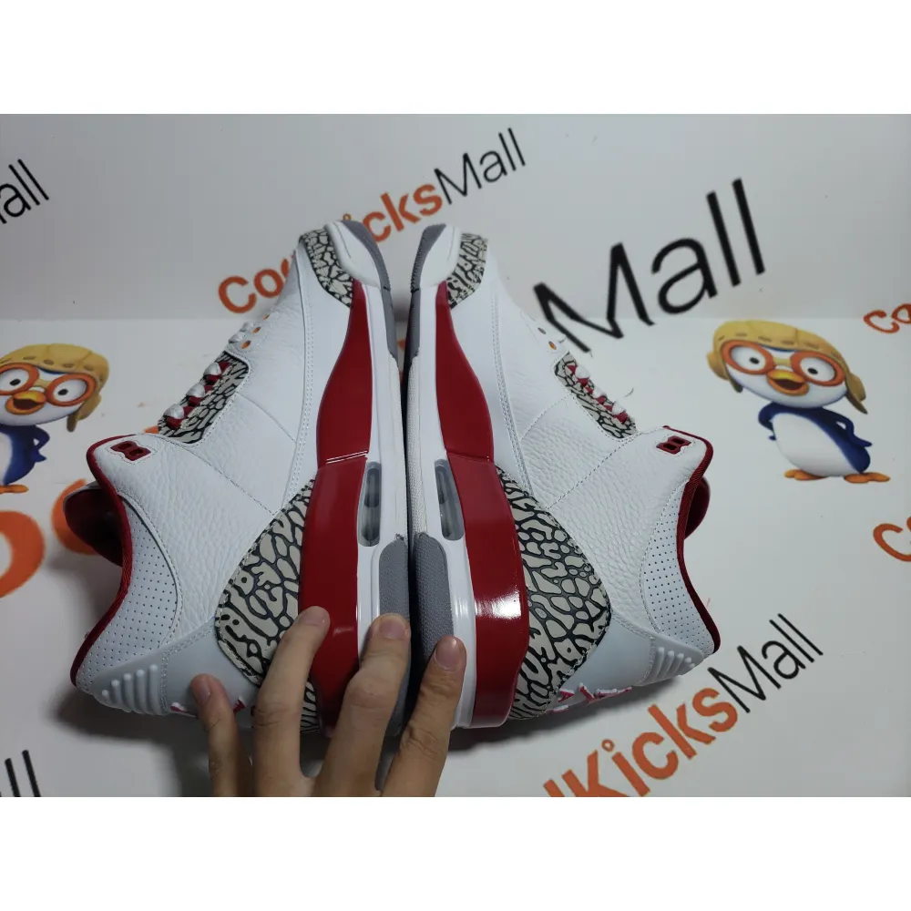 GET Air Jordan 3 Retro Cardinal Red ,CT8532-126