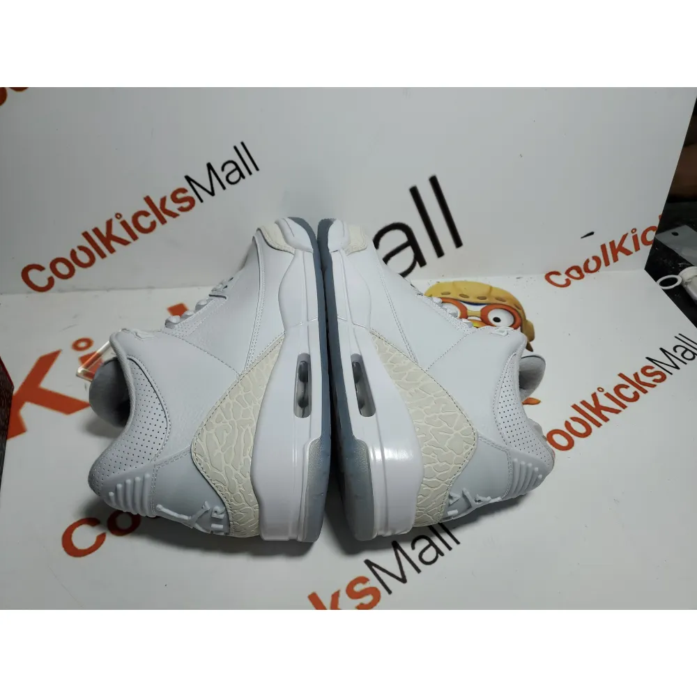 GET Air Jordan 3 Retro Pure White ,136064-111