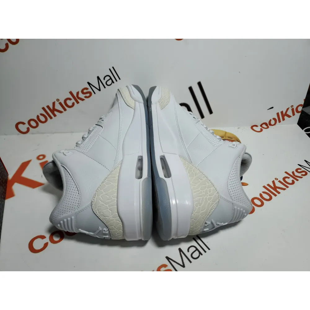 GET Air Jordan 3 Retro Pure White ,136064-111