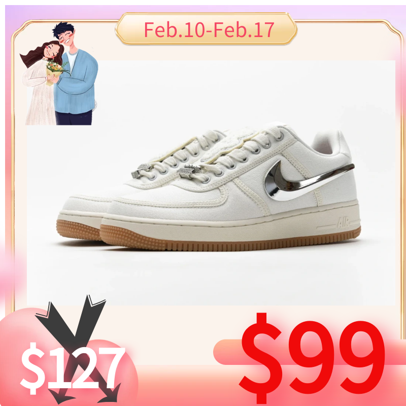 [$99 Promotion] Replica Air Force 1 Low Travis Scott Sail,AQ4211-101