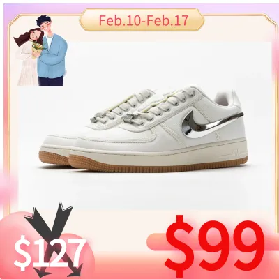 [$99 Promotion] Replica Air Force 1 Low Travis Scott Sail,AQ4211-101 01