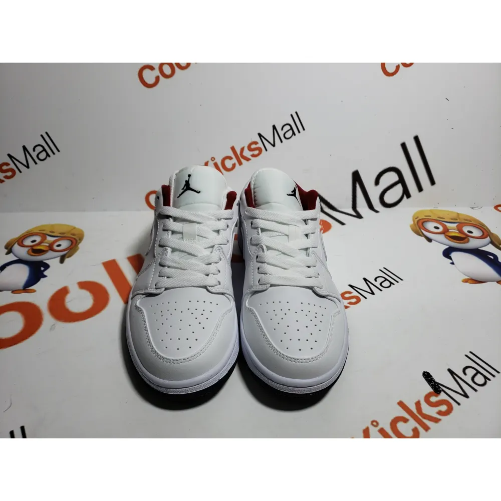 Coolkicks | G5 Air Jordan 1 Low White Gym Red Black, 553560-164 