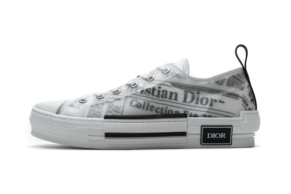 GET Dior B23 Low Top Daniel Asham Newspaper