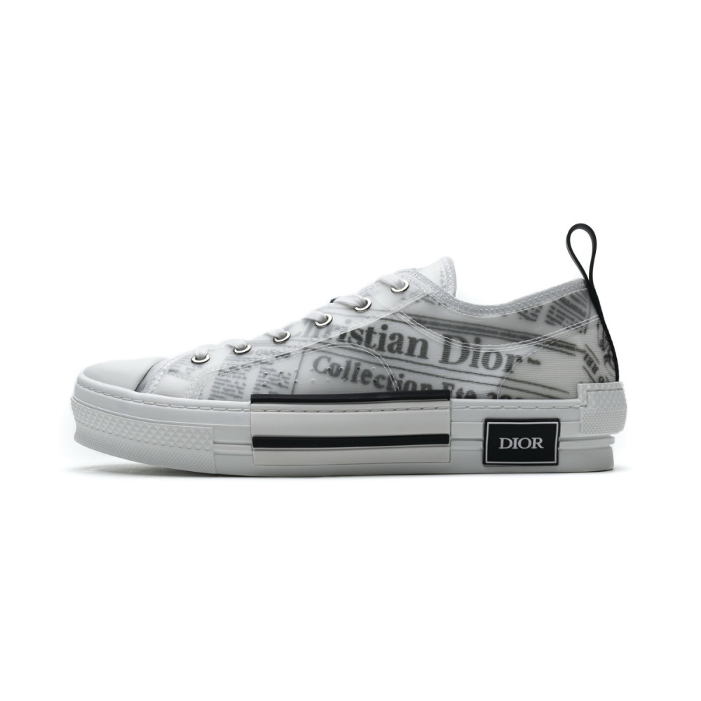 GET Dior B23 Low Top Daniel Asham Newspaper