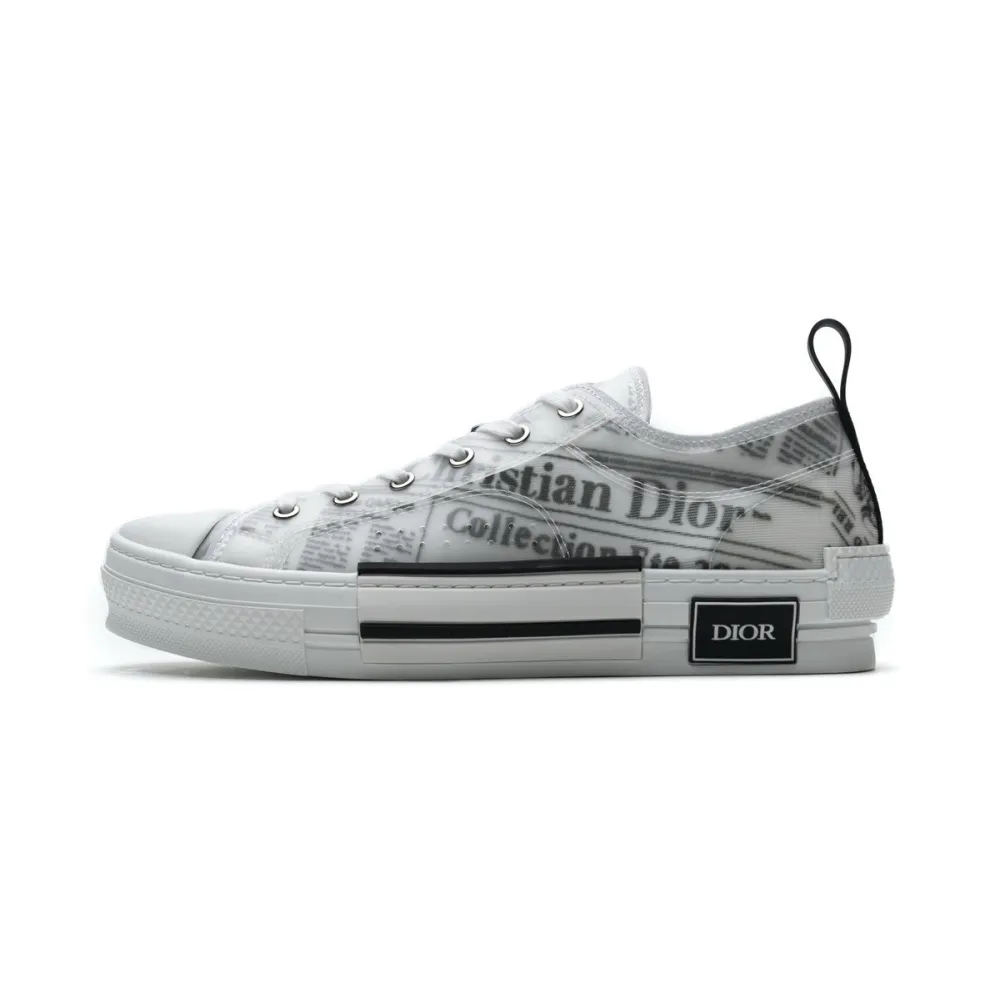 GET Dior B23 Low Top Daniel Asham Newspaper