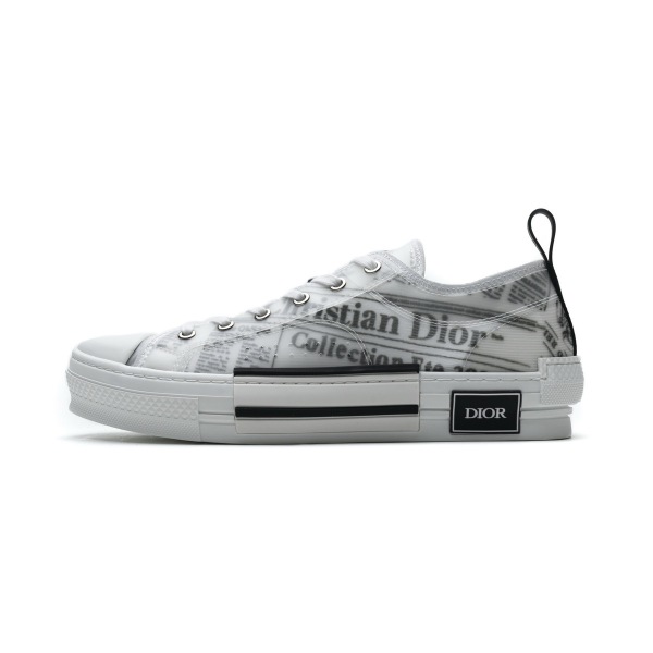 GET Dior B23 Low Top Daniel Asham Newspaper