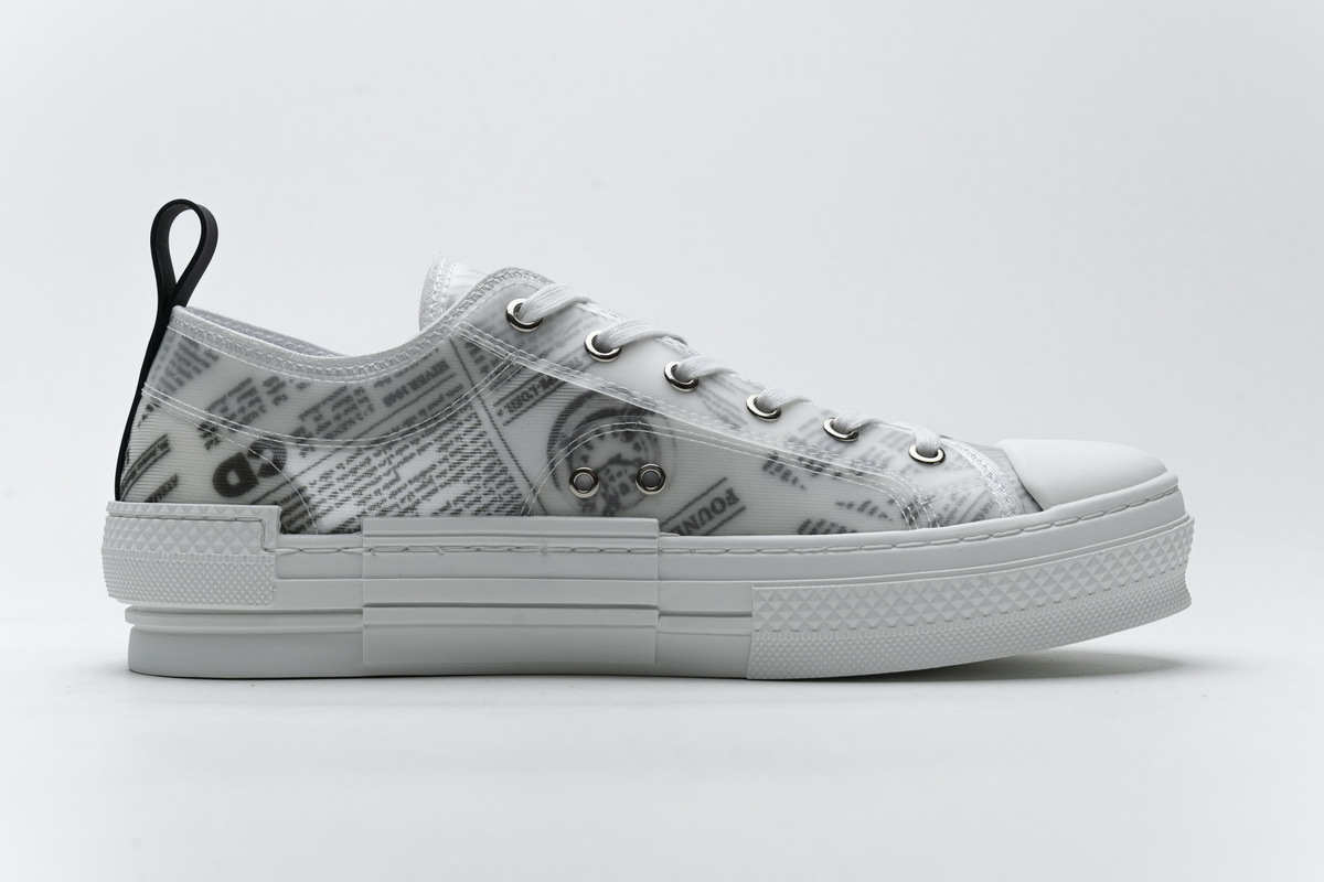 GET Dior B23 Low Top Daniel Asham Newspaper