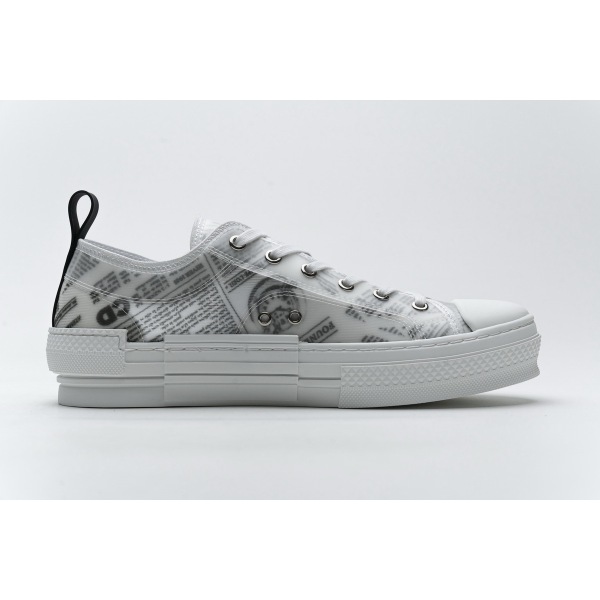 GET Dior B23 Low Top Daniel Asham Newspaper