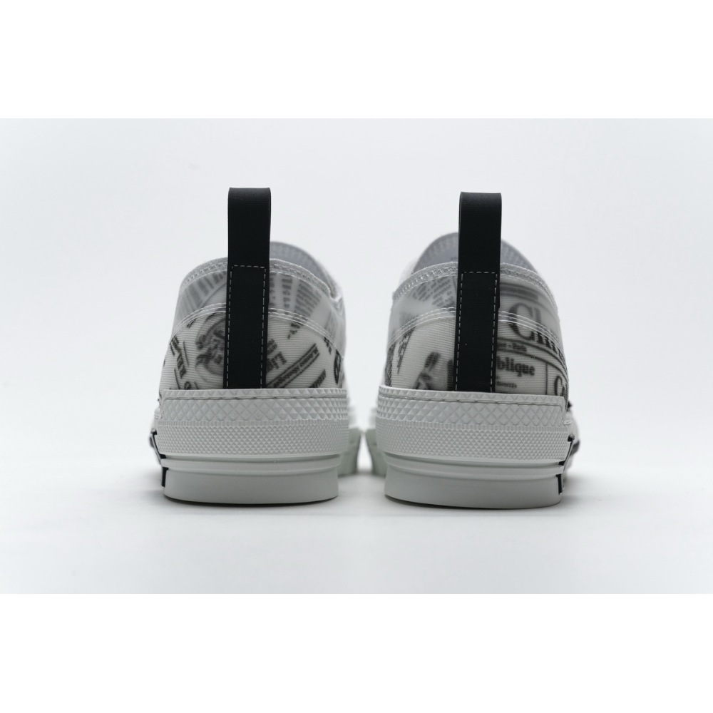 GET Dior B23 Low Top Daniel Asham Newspaper