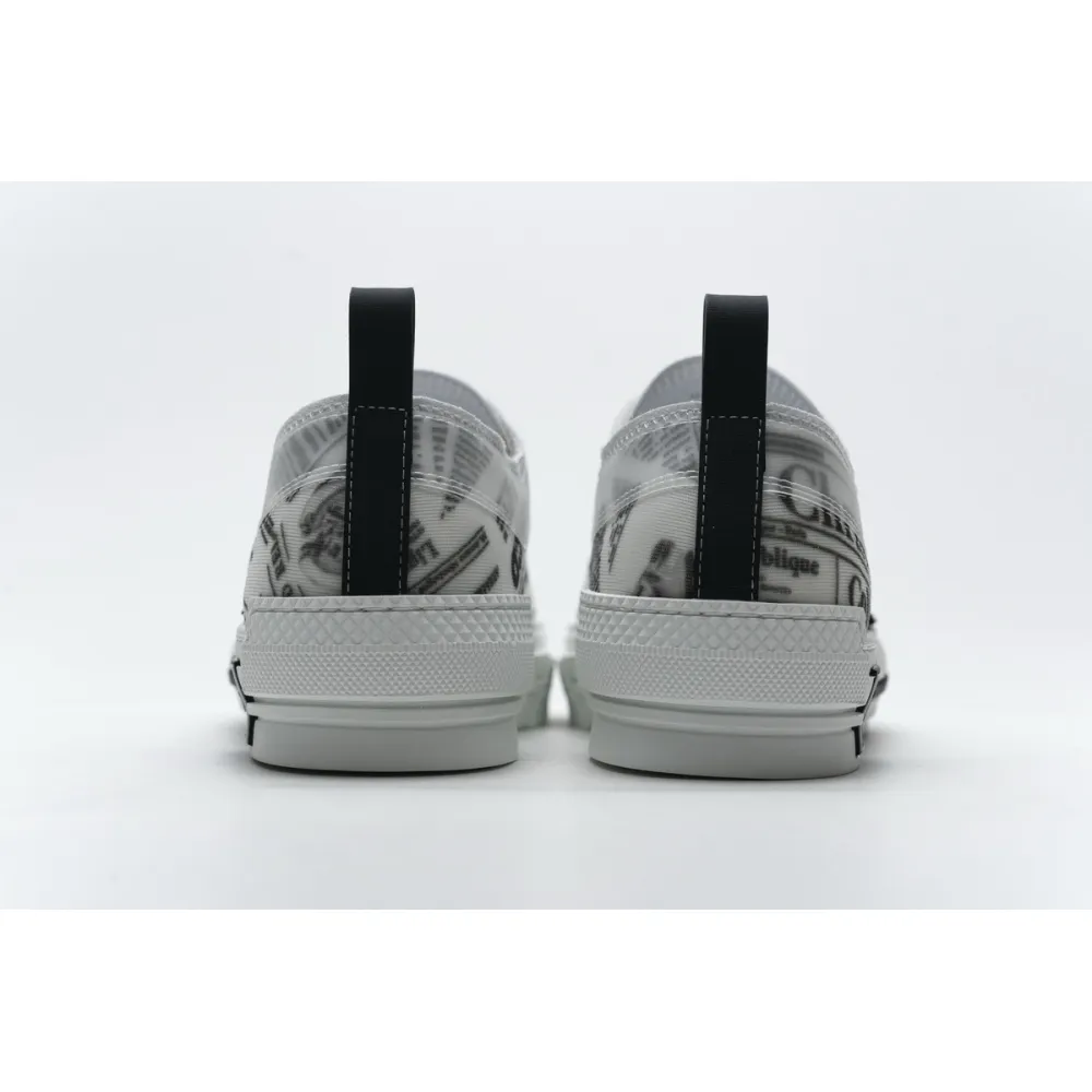 GET Dior B23 Low Top Daniel Asham Newspaper