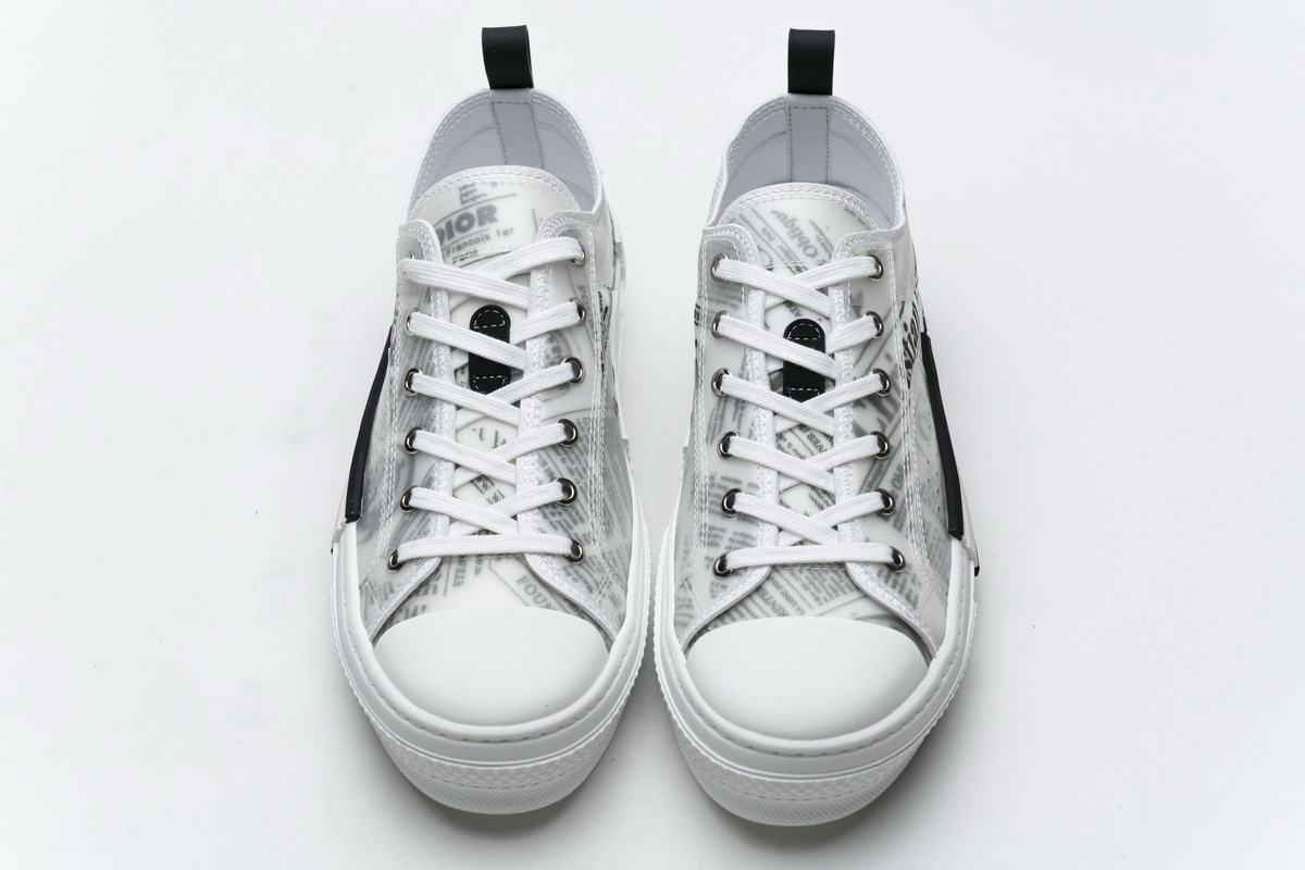 GET Dior B23 Low Top Daniel Asham Newspaper