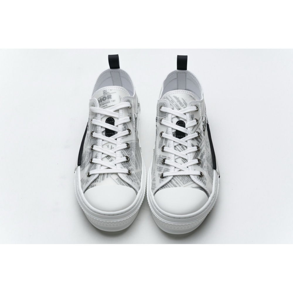 GET Dior B23 Low Top Daniel Asham Newspaper