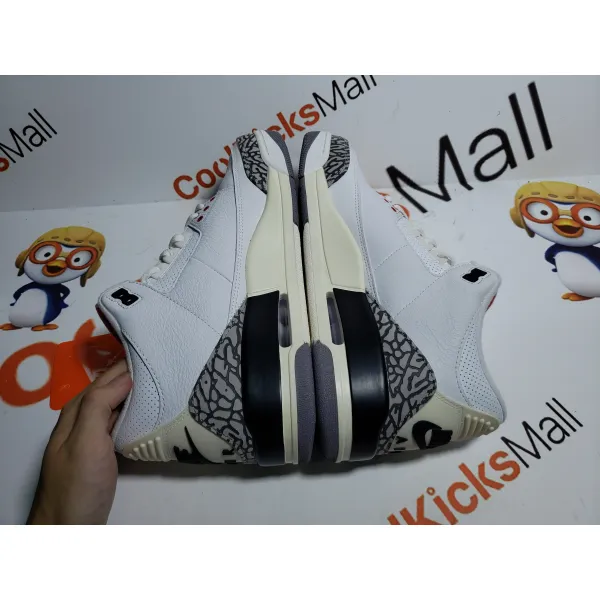 Coolkicks PK GOD Air Jordan 3 Retro White Cement Reimagined,DN3707-100