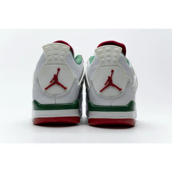 PK GOD Air Jordan 4 Retro White Green Red