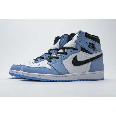 PKGoden Air Jordan 1 Retro High White University Blue Black,555088-134 01