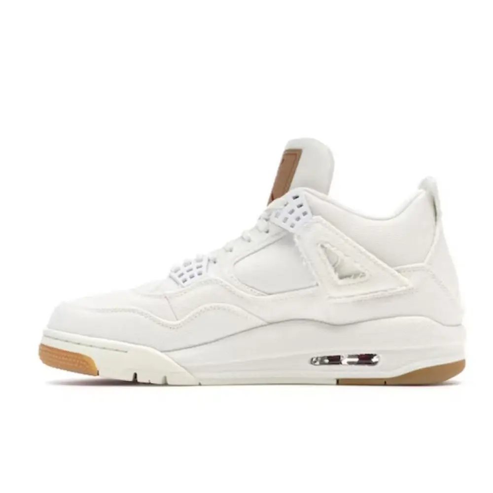 PKGoden Air Jordan 4 Retro Levi's White,AO2571-100