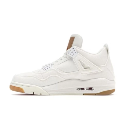 PKGoden Air Jordan 4 Retro Levi's White,AO2571-100 01