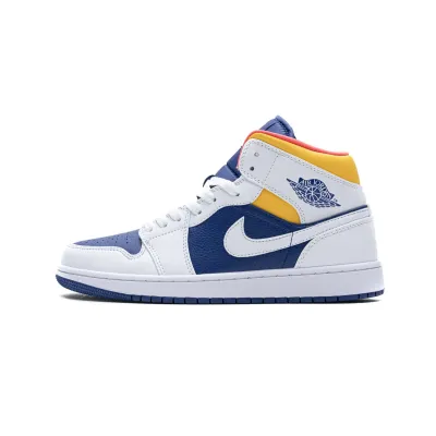 Cool Kicks website | GET Air Jordan 1 Mid Royal Blue Laser Orange,554724-131 01
