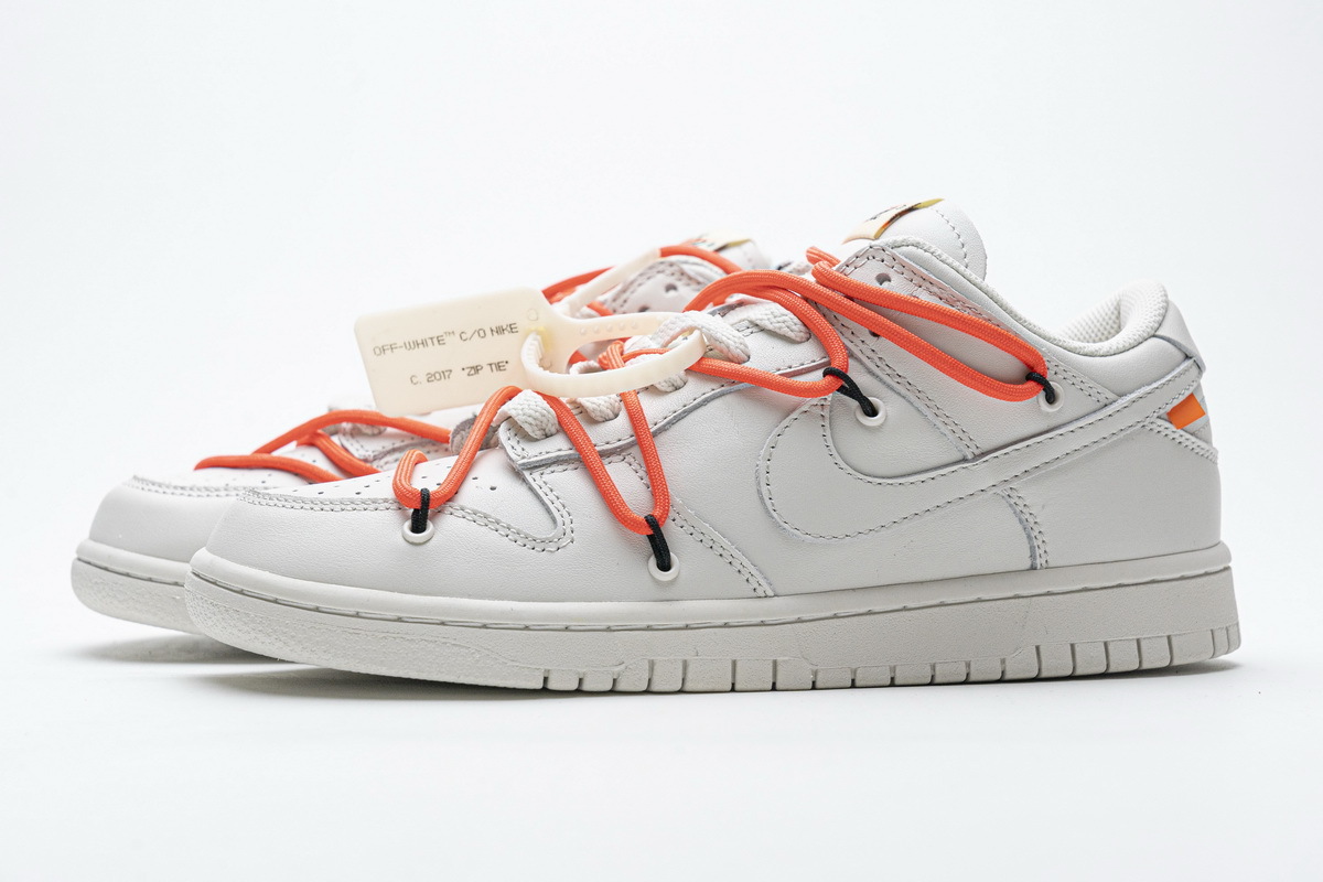PK GOD SB Dunk Low OFF White White Black Orange