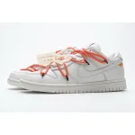 PK GOD SB Dunk Low OFF White White Black Orange