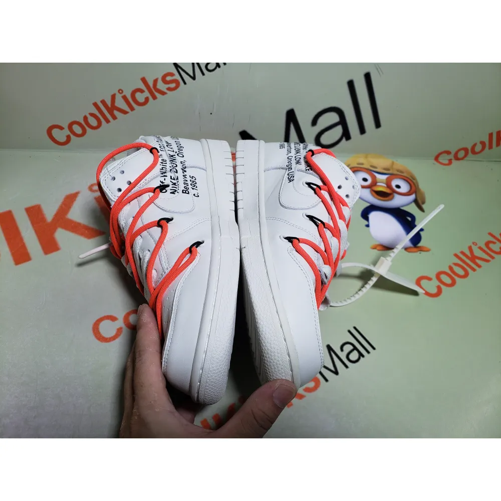 PKGoden SB Dunk Low OFF White White Black Orange,CT0856-900