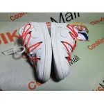 PKGoden SB Dunk Low OFF White White Black Orange,CT0856-900