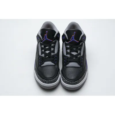 Coolkicksmall | PKGoden Air Jordan 3 Retro Black Court Purple,CT8532-050 02