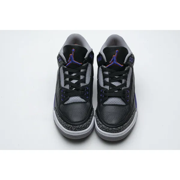 PK GOD Air Jordan 3 Retro Black Court Purple
