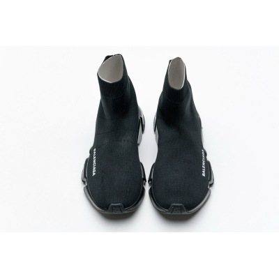 cool kicks website | PKGoden Balenciaga Speed Clear Sole Sneaker Black