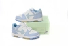 PKGoden OFF-WHITE OOO Low Out Of Office Calf Leather White Light Blue 